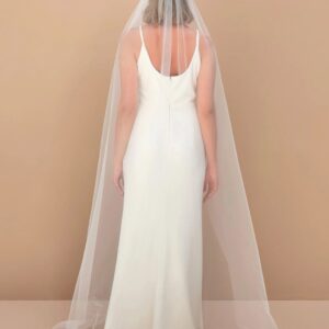 Floor Length Veil - Plain Cut Edge