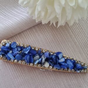 Rhinestone Blue Decor Hair Clip
