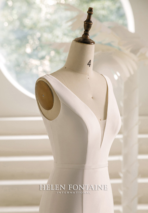 MERMAID WEDDING DRESS WITH DETACHABLE BOWKNOT - Image 5