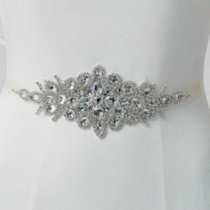 Bridal Wedding Belt with Rhinestones