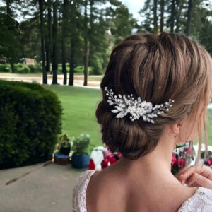 Pearl Silver Hair Comb