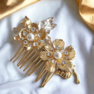 Bridal Gold Hair Comb