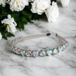 Bridal Rhinestone Headband - Silver