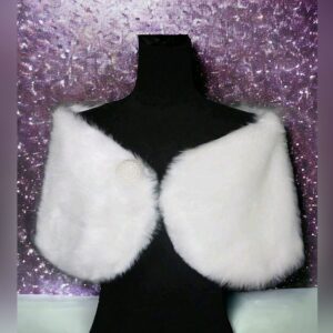 Bridal Pearly Shawl - White