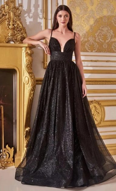 Corset-Back Long Glitter Ball Gown - Image 5