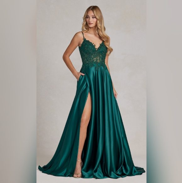 A-Line Long Dress with Corset