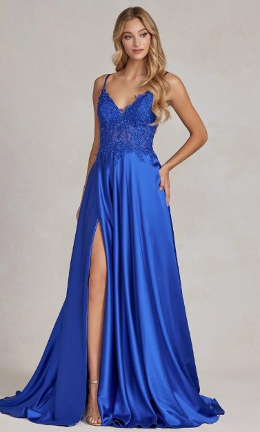 A-Line Long Dress with Corset - Image 3