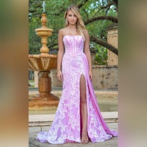 Strapless Sequin Long Dress