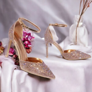 CHAMPAGNE RHINESTONE STILETTOS
