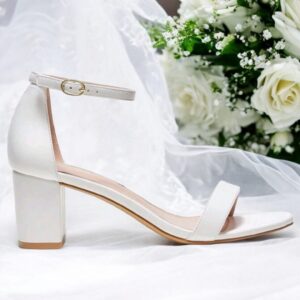 Ankle Strap White Sandal