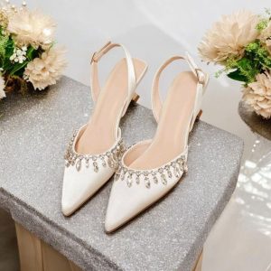 Rhinestone Decor Heels